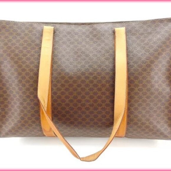 Celine Tote bag Macadam Brown Woman Authentic Used - Picture 6 of 11